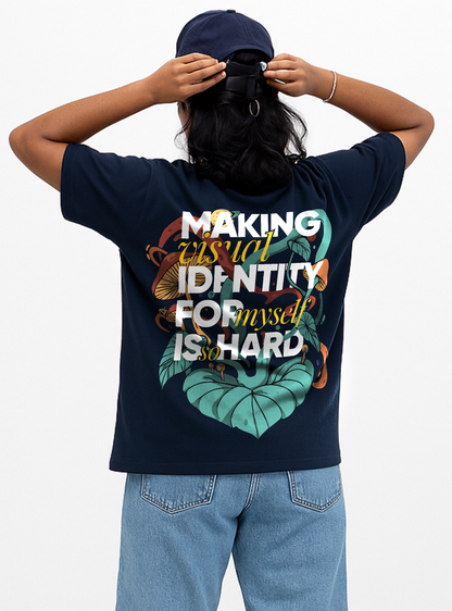 Making Visual Identity For Myself Is So Hard - Unisex Oversized Classic T-Shirt